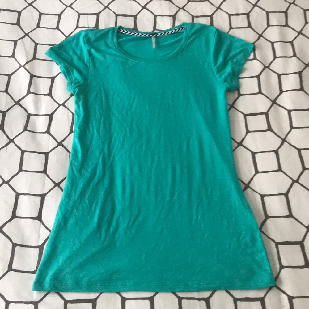 Aqua green t shirt